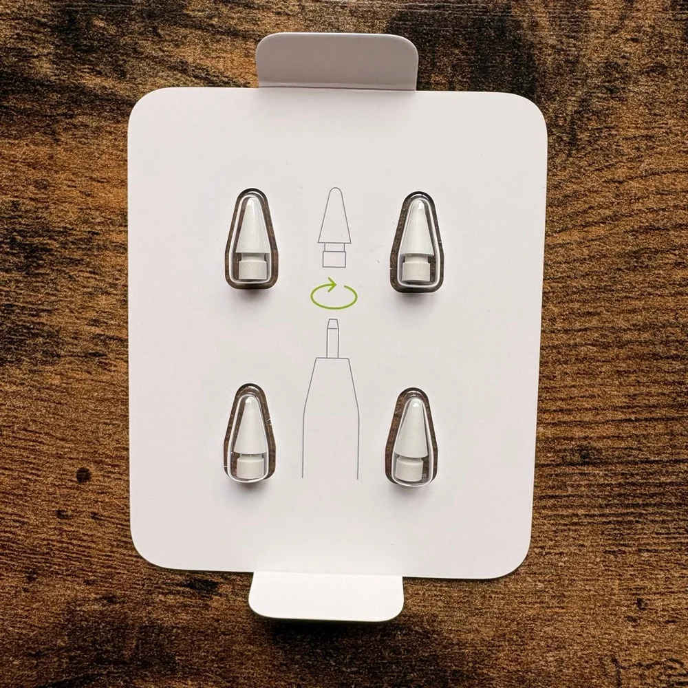 2 packs of Apple Pencil Tips One‎ Size White